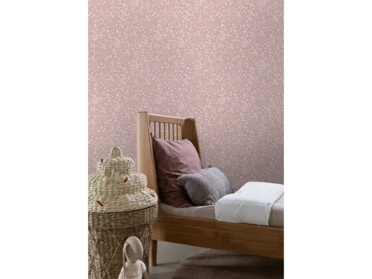 ESTAhome Tapete Blumen Altrosa 50 x 900 cm 139884