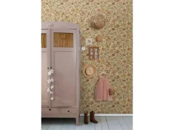 ESTAhome Tapete Blumen Ockergelb und Beigebraun 50 x 900 cm* Tapetenmuster