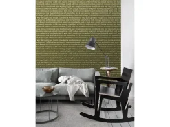 ESTAhome Tapete City Talk Sprüche Oliv 53 cm x 10.05 m