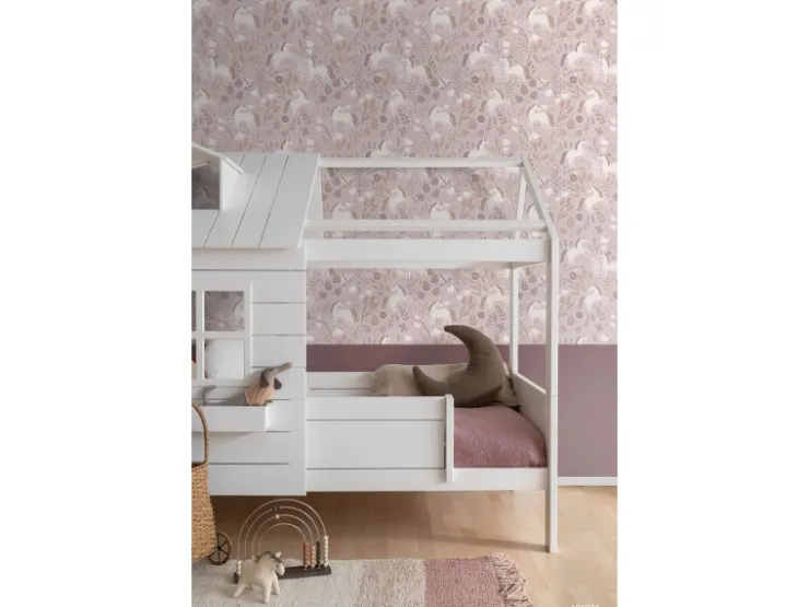 ESTAhome Tapete Einhörner Aubergineviolett 53 cm x 10.05 m* Dekorative Tapeten