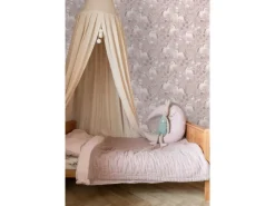 ESTAhome Tapete Einhörner Aubergineviolett 53 cm x 10.05 m* Dekorative Tapeten