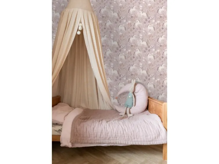 ESTAhome Tapete Einhörner Aubergineviolett 53 cm x 10.05 m* Dekorative Tapeten