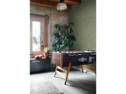ESTAhome Tapete Fußballspieler Oliv 50 x 900 cm* Dekorative Tapeten