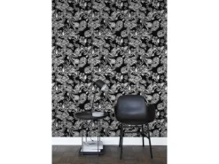 ESTAhome Tapete Funky Blumen Und Paisleys Schwarz Und Weiß 53 Cm X 1005 Cm 136844