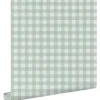 ESTAhome Tapete Karomuster Grün 50 X 900 Cm 131301