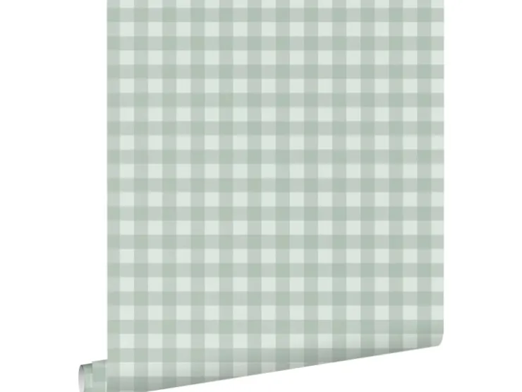 ESTAhome Tapete Karomuster Grün 50 X 900 Cm 131301