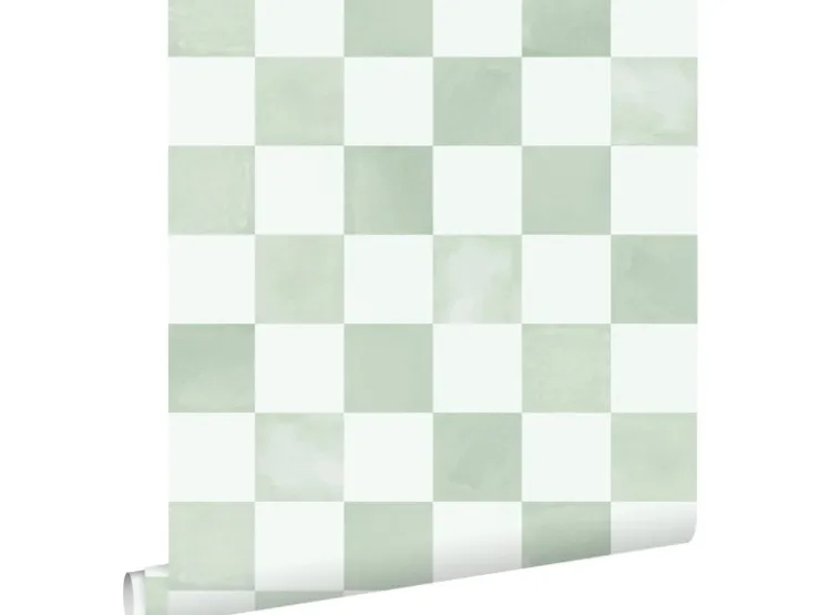 ESTAhome Tapete Karomuster 53 cm x 10.05 m