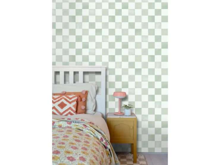 ESTAhome Tapete Karomuster 53 cm x 10.05 m