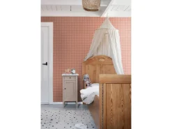 ESTAhome Tapete Karomuster Terrakottarosa 50 x 900 cm* Tapetenmuster