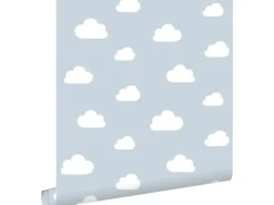 ESTAhome Tapete Kleine Wolken 7386 Himmelblau 0.53 x 10.05 m