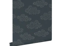 ESTAhome Tapete Kleine Wolken Dunkelblau 50 x 900 cm 139980* Tapezierzubehör