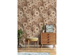 ESTAhome Tapete Retro Blumen 50 x 900 cm