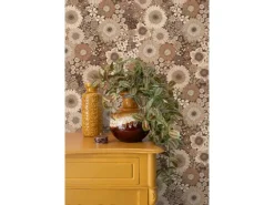 ESTAhome Tapete Retro Blumen 50 x 900 cm