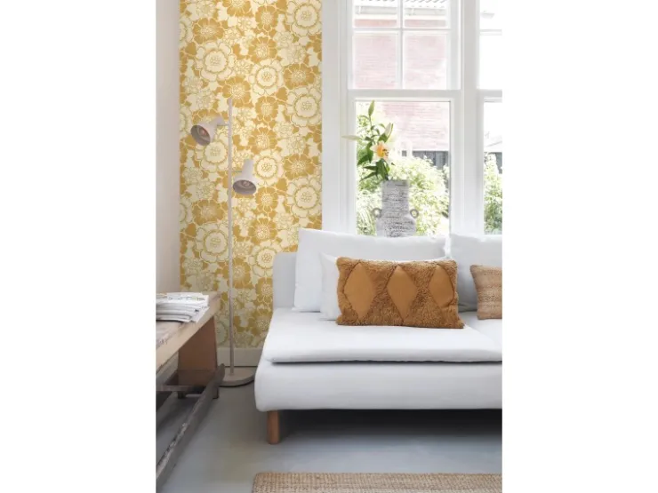 ESTAhome Tapete Retro Blumen 50 x 900 cm