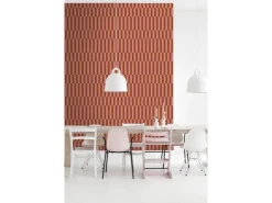ESTAhome Tapete Streifen und Rot 50 x 900 cm
