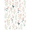 ESTAhome Wandtattoo Blumen Weiß Rosa und Grün 47,5 cm x 66 cm 156114