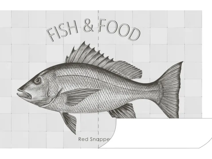 ESTAhome Wandtattoo Fisch Schwarz 145 x 97 cm 159033