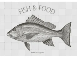 ESTAhome Wandtattoo Fisch Schwarz 70 x 46,5 cm 159036* Wandtattoos