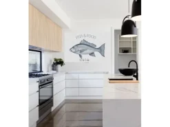 ESTAhome Wandtattoo Fisch Blau 145 x 97 cm 159034* Wandtattoos