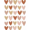 ESTAhome Wandtattoo Herzchen Terrakotta Rosa und Beige 47,5 cm x 66 cm 156112