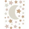 ESTAhome Wandtattoo Sternenhimmel Sandbraun und Terrakotta 47,5 cm x 66 cm 156110* Wandtattoos