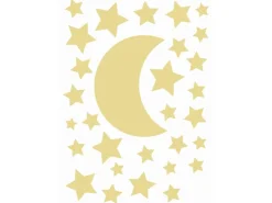 ESTAhome Wandtattoo Sternenhimmel Gelb 47,5 cm x 66 cm 156111