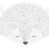 ESTAhome Wandtattoo Tierköpfe Hellgrau 70 x 46,5 cm 158969