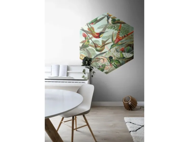 ESTAhome Wandtattoo Vögel Dschungelgrün 140 x 161 cm 159023* Wandtattoos