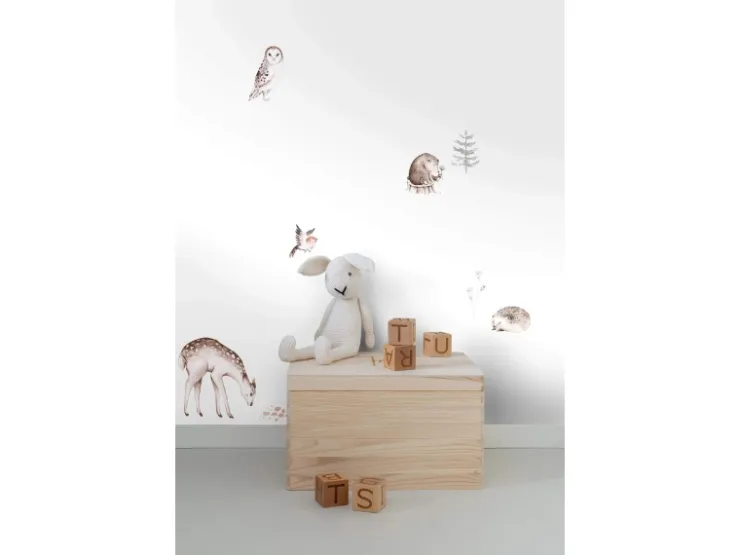ESTAhome Wandtattoo Waldtiere Braun 33 cm x 47,5 cm 156115
