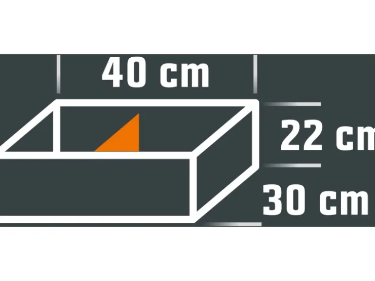 Eurobox-System Abtrenner Weiß 35,7 cm x 16 cm