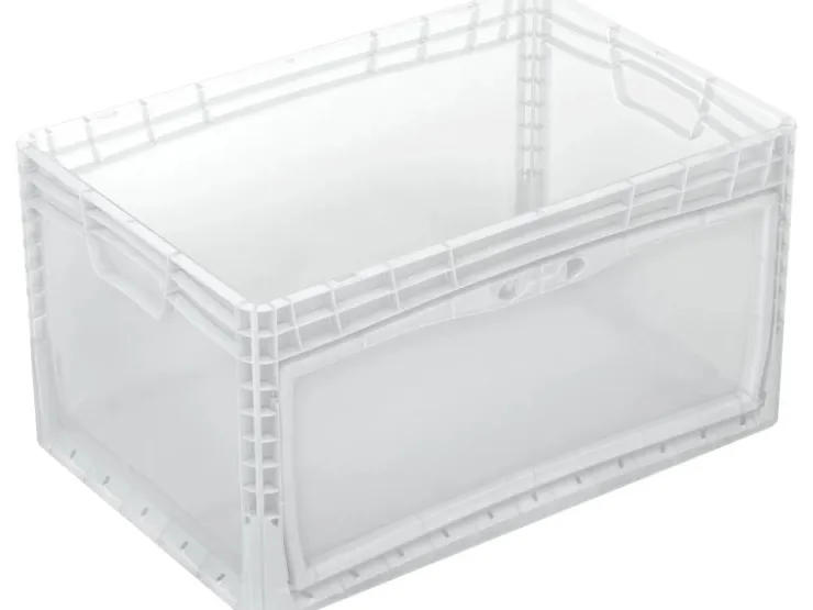 Eurobox-System Box Flap Side 60 x 40 x 32 cm Transparent