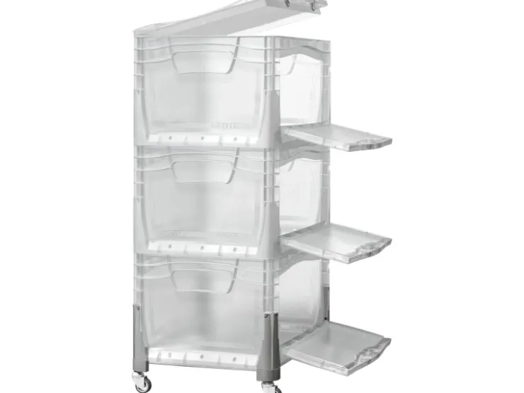 Eurobox-System Box Flap Side 60 x 40 x 32 cm Transparent
