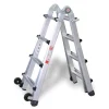 Euroline Premium 31621 Vario-Klappleiter mit Rollen 4x4 Sprossen* Klapptritte