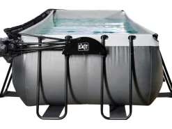Exit Toys Exit Black Leather Pool Schwarz 400 x 200 x 122 cm m. Sandfilterpumpe, Abdeckung