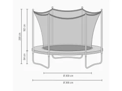 Exit Toys EXIT Silhouette Trampolin D366cm - schwarz