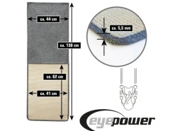 eyepower Sisal XXL Katzen Kratzschutz für Möbel 130 x 44 cm* Katzenbedarf|Sofas