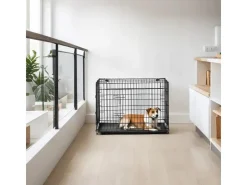 Feandrea Hundekäfig 92,5 cm x 57,5 cm x 64 cm Schwarz* Hundebedarf