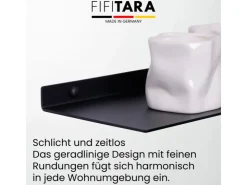 FIFITARA Wandregal 100 Cm Aus Stahl Schwarz Pulverbeschichtet Wandboard Bücherregal Metallregal* Regale Schwarz|Bücherregale