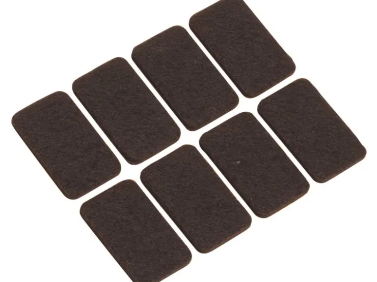 Filzgleiter Selbstklebend 22 mm x 36 mm 8 Stück Braun* Sessel|Stühle