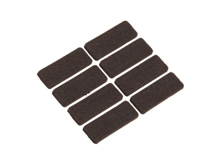 Filzgleiter Selbstklebend 16 mm x 44 mm 8 Stück Braun