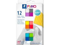 Fimo® ofenhärtende Modelliermasse soft Brilliant-Farben Bunt 12 Farben* Modellieren
