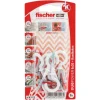 Fischer Dübel DuoPower Ø 6 mm x 30 mm RH N K 6 Stück mit Rundhaken* Gardinenstangen