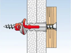 Fischer Duopower 6 x 50 S K Dübel mit Schraube je 4 Stück