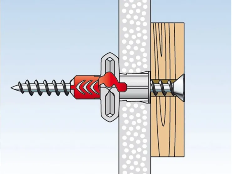 Fischer Duopower 8 x 65 S K Dübel mit Schraube je 4 Stück* Wandregale