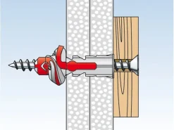 Fischer Duopower 8 x 65 S K Dübel mit Schraube je 4 Stück* Wandregale