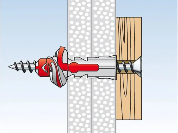 Fischer Duopower 8 x 65 S K Dübel mit Schraube je 4 Stück* Wandregale
