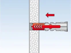 Fischer Duopower 8 x 65 S K Dübel mit Schraube je 4 Stück* Wandregale