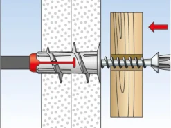 Fischer Gipskartondübel Duoblade S mit Spanplattenschraube je 20 Stück* Gardinenstangen