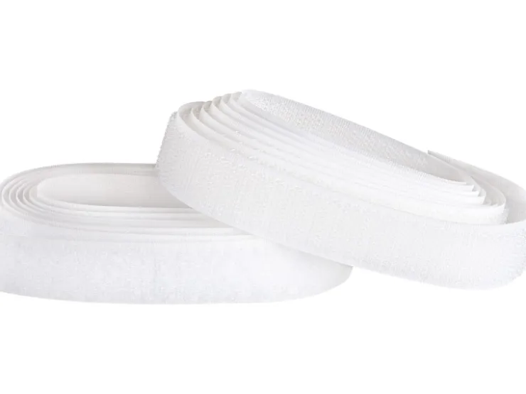 fix-o-moll Klettband zum Nähen weiß 150 cm 20 mm