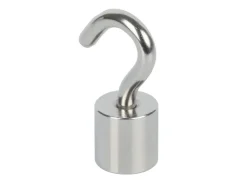 fix-o-moll Magnethaken Neodym 38 mm x Ø 15 mm Silber 2 Stück